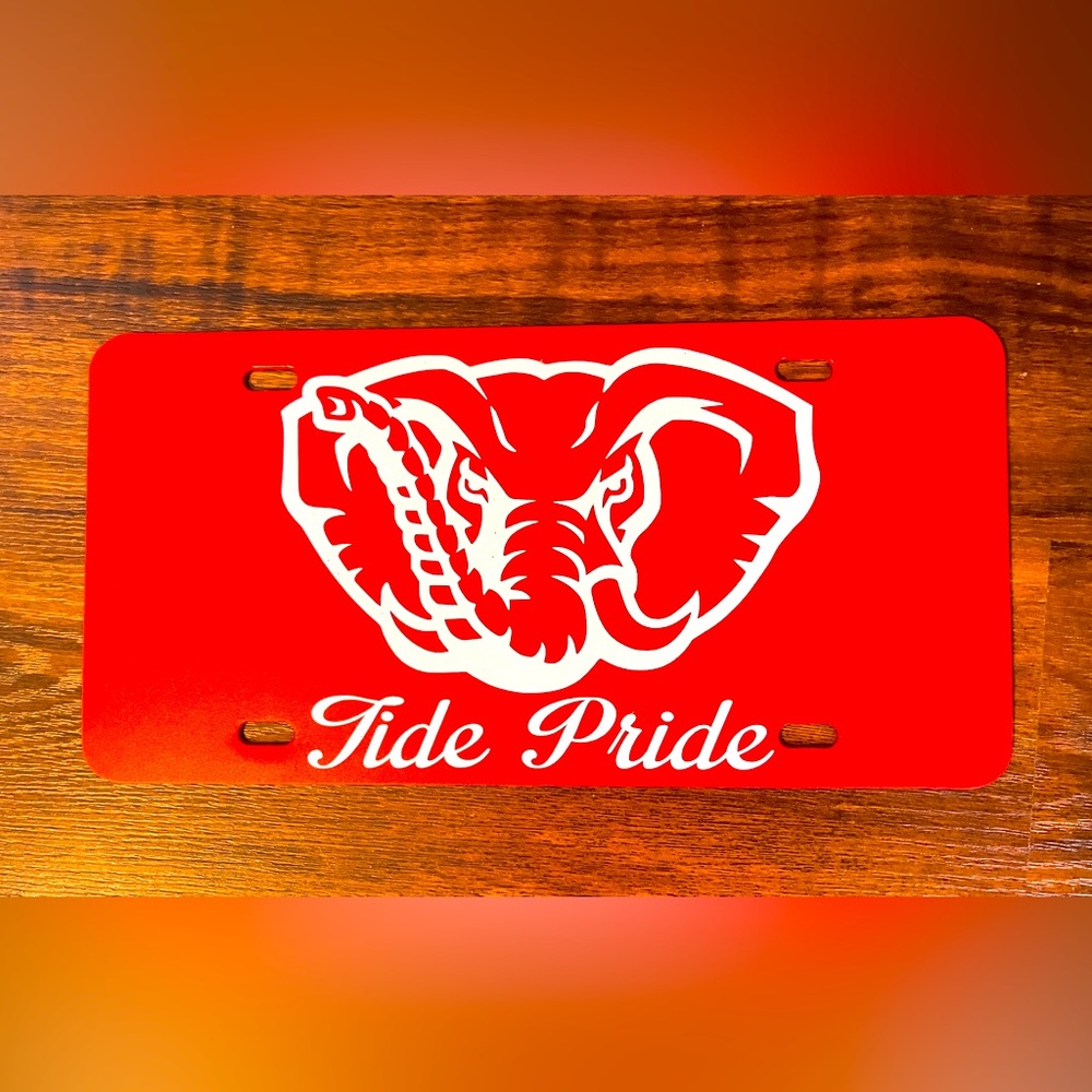 Alabama license plate Plastic handmade Oracle 651 perm vinyl (license pl…